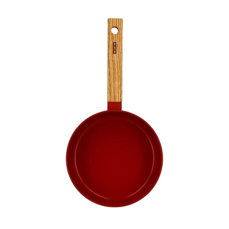 Casserole Ector Induction Aluminium Revêtu Manche En Bois 18 Cm Rouge 2 Casserole Ector Induction Aluminium Revêtu Manche En Bois 18 Cm Rouge – Image 2