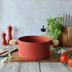 Faitout Ector Induction Aluminium Revêtu 24 Cm Rouge -Cuisine À Domicile 108015 4 1 Faitout Ector induction aluminium revetu 24 cm rouge Ogo