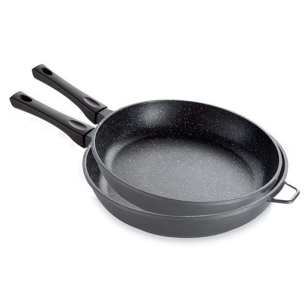 Lot 2 Poêles Avec Revêtement Dur Comme La Pierre 28 Et 32 Cm 1 Lot 2 Poêles Avec Revêtement Dur Comme La Pierre 28 Et 32 Cm