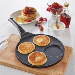 Cuisine À Domicile 9 Poêle 4 Blinis Ou Pancakes à Induction 26,5 Cm