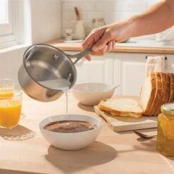 Lot Petite Casserole Inox 12 Cm Et Bol Bain-marie Inox 14 Cm Avec Poignée Longue -Cuisine À Domicile 119022 3 4 Lot petite casserole inox 12 cm et bol bain marie inox 14 cm avec poignee longue Mathon