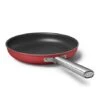 Smeg Poêle Aluminium Antiadhésive 30 Cm Rouge Mat