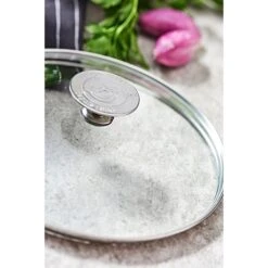 De Buyer Couvercle En Verre Cerclé Inox 18 Cm -Cuisine À Domicile 147016 2 2 Couvercle en verre cercle inox 18 cm De Buyer