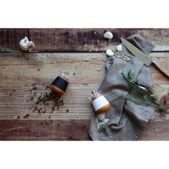 Moulin à Sel En Bois Effet Cuir Blanc -Cuisine À Domicile 200030 4 1 Moulin a sel en bois effet cuir blanc Ogo