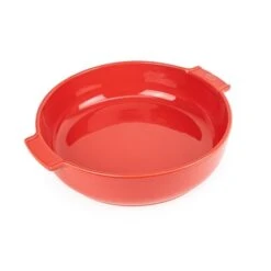 Cuisine À Domicile 16 Peugeot Plat Four Rond Céramique Rouge 34 Cm
