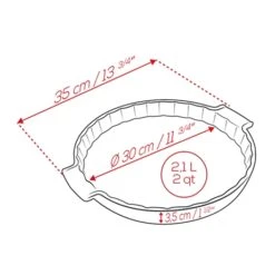 Peugeot Moule à Tarte Céramique Rouge 30 Cm -Cuisine À Domicile 201200 3 2 Moule a tarte ceramique rouge 30 cm Peugeot