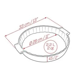 Peugeot Tourtière Céramique Ardoise 28 Cm 7 Peugeot Tourtière Céramique Ardoise 28 Cm -Cuisine À Domicile 201205 3 3 Tourtiere ceramique ardoise 28 cm Peugeot