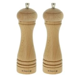 De Buyer Set Moulins à Poivre Et à Sel JAVA Naturel 18 Cm