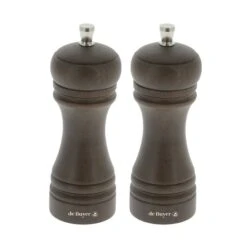 De Buyer Set Moulins à Poivre Et à Sel JAVA Foncé 14 Cm