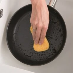 Batterie Poêles Anti-adhérentes Effet Pierre Manche Amovible Et 2 éponges Végétales -Cuisine À Domicile 209048 2 3 Batterie poeles anti adherentes Effet Pierre manche amovible et 2 eponges vegetales Mathon