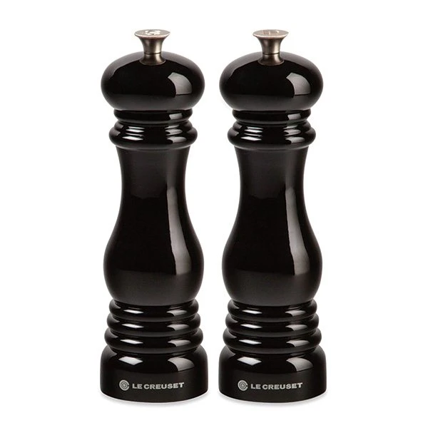 Le Creuset Lot Moulin à Sel Et à Poivre Noir 1 Le Creuset Lot Moulin à Sel Et à Poivre Noir