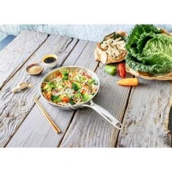 Poêle Sautoir Inox Castel'Pro 24 Cm 8 Poêle Sautoir Inox Castel'Pro 24 Cm -Cuisine À Domicile 271059 3 6 Poele sautoir inox Castel Pro 24 cm Cristel