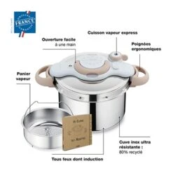 Cocotte-minute® Clipsominut Eco Respect 6 L Natural -Cuisine À Domicile 273092 2 1 Cocotte minute clipsominut eco respect 6 L natural Seb
