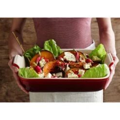 Le Creuset Plat Rectangulaire Céramique 26 Cm Cerise -Cuisine À Domicile 301015 2 3 Plat rectangulaire ceramique 26 cm Cerise Le Creuset