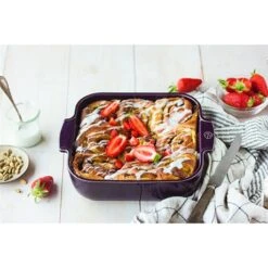 Peugeot Plat Carré Céramique Aubergine 28 Cm -Cuisine À Domicile 301322 2 3 Plat carre ceramique aubergine 28 cm Peugeot