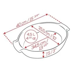 Produits populaires -Cuisine À Domicile 301331 1 2 Plat a four ovale Appolia 40 cm ardoise Peugeot