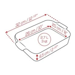 Peugeot Set De 3 Plats à Four Rectangulaires Ardoise Céramique, 25, 32 Et 40cm -Cuisine À Domicile 309021 3 2 Set de 3 plats a four rectangulaires ardoise ceramique 25 32 et 40cm Peugeot