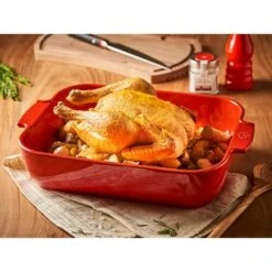 Peugeot Set 2 Petits Plats à Four Rouge Céramique 21 Et 25cm -Cuisine À Domicile 309023 2 2 Set 2 petits plats a four rouge ceramique 21 et 25cm Peugeot