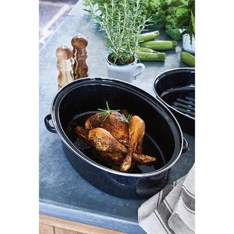 Cocotte Roaster 38 Cm Acier émaillé 2 Cocotte Roaster 38 Cm Acier émaillé – Image 2