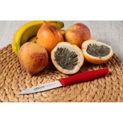 Set 3 Couteaux D'office Nova Coloris Rouge -Cuisine À Domicile 411064 2 1 Set 3 couteaux d office Nova coloris rouge Arcos