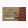 Opinel Coffret 4 Couteaux De Table Lame Micro-dentée 11 Cm Bon Appétit Plus Anthracite