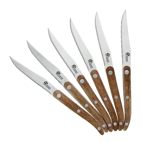 6 Couteaux à Steak Antik En Bois D’acacia Et Coffret Bois 3 6 Couteaux à Steak Antik En Bois D’acacia Et Coffret Bois – Image 3