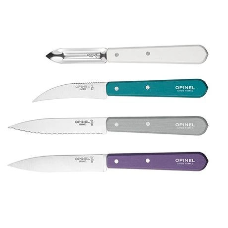 Opinel Coffret 4 Couteaux Essentiels Art Déco 1 Opinel Coffret 4 Couteaux Essentiels Art Déco