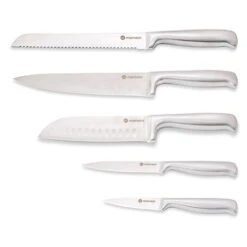 Set De 5 Couteaux De Cuisine En Inox