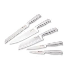 Set De 5 Couteaux De Cuisine En Inox -Cuisine À Domicile 471243 4 8 Set de 5 couteaux de cuisine en inox Mathon