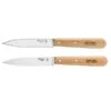 Opinel Set 2 Couteaux Office Lames Lisse Et Crantée 10 Cm Couleur Naturel