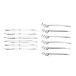 Set 6 Couteaux à Steak Et 6 Fourchettes Laguiole Styl'Up