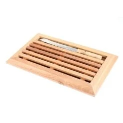 Planche à Pain En Hêtre Avec Grille Amovible Et Couteau 38,5 Cm -Cuisine À Domicile 48106 2 6 Planche a pain en hetre avec grille amovible et couteau 38 5 cm Mathon