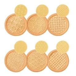 Tampon à Biscuits Art Déco 6 Décors Delicia -Cuisine À Domicile 52010 2 1 Tampon a biscuits art deco 6 decors Delicia