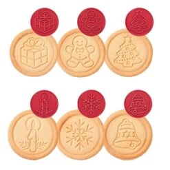 Tampon à Biscuits Noël 6 Décors Delicia -Cuisine À Domicile 52013 2 1 Tampon a biscuits Noel 6 decors Delicia