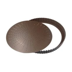 Tourtière Fond Amovible Perforé Antiadhérent 24 Cm