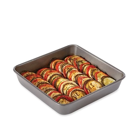 Moule à Manqué Carré Acier Revêtement Antiadhérent 23 Cm 2 Moule à Manqué Carré Acier Revêtement Antiadhérent 23 Cm – Image 2