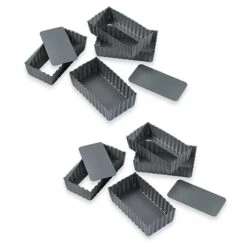 Lot De 8 Moules à Tartelettes à Fond Amovibles