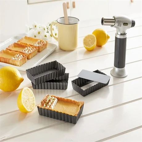 Lot De 8 Moules à Tartelettes à Fond Amovibles 2 Lot De 8 Moules à Tartelettes à Fond Amovibles – Image 2