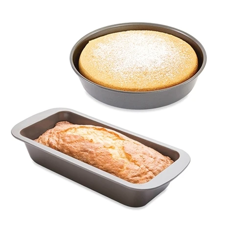 Lot Moule à Manqué Rond 23 Cm Et Moule à Cake 25 Cm Acier Revêtement Antiadhérent 1 Lot Moule à Manqué Rond 23 Cm Et Moule à Cake 25 Cm Acier Revêtement Antiadhérent