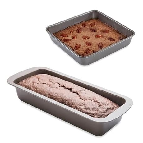 Lot Moule à Manqué Carré 23 Cm Et Moule à Cake 30 Cm Acier Revêtement Antiadhérent 1 Lot Moule à Manqué Carré 23 Cm Et Moule à Cake 30 Cm Acier Revêtement Antiadhérent