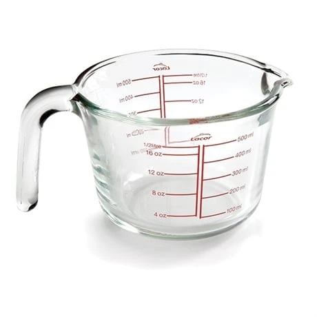 Pot Mesureur En Verre 0,5 L 1 Pot Mesureur En Verre 0,5 L