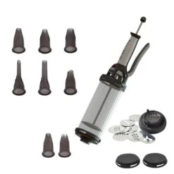 De Buyer Set Tube Piston à Pression Et Coffret Douilles Tritan à Garnir