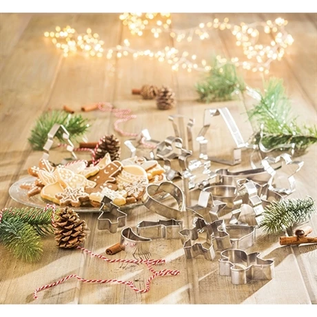 Set De 20 Emporte-pièces De Noël En Inox 2 Set De 20 Emporte-pièces De Noël En Inox – Image 2