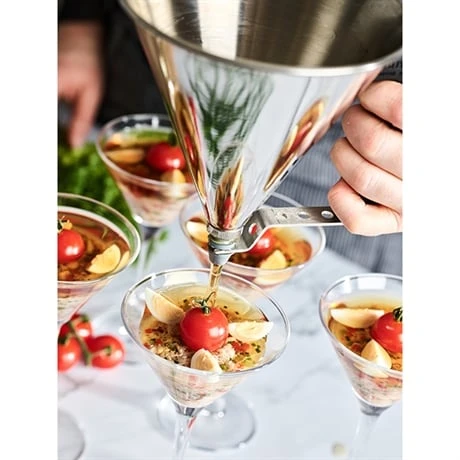 De Buyer Entonnoir à Piston Fushia 2 De Buyer Entonnoir à Piston Fushia – Image 2