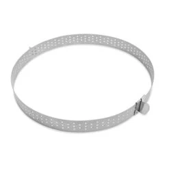 Cercle à Tarte Extensible Perforé En Inox -Cuisine À Domicile 573039 4 2 Cercle a tarte extensible perfore en inox Scrapcooking