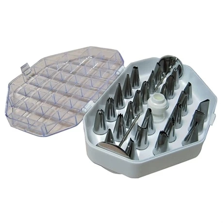 De Buyer Coffret 26 Mini-douilles Fines Inox Spéciales Décor 1 De Buyer Coffret 26 Mini-douilles Fines Inox Spéciales Décor
