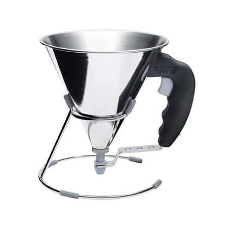 De Buyer Entonnoir à Piston Kwik Noir 1 De Buyer Entonnoir à Piston Kwik Noir