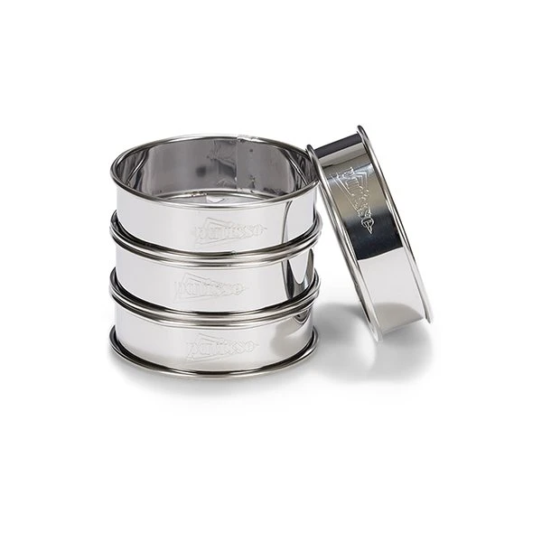 Patisse 4 Cercles à Tarte Inox 8 Cm 1 Patisse 4 Cercles à Tarte Inox 8 Cm