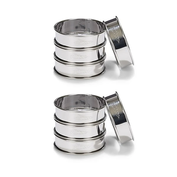 Patisse Lot De 8 Cercles à Tartes En Inox 8cm 1 Patisse Lot De 8 Cercles à Tartes En Inox 8cm