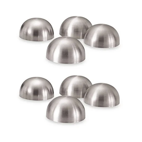Lot De 8 Moules Demi-sphère En Inox 1 Lot De 8 Moules Demi-sphère En Inox